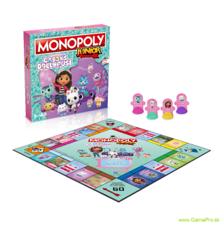 Gabbys Dollhouse stolová hra Junior Monopoly (English Version)