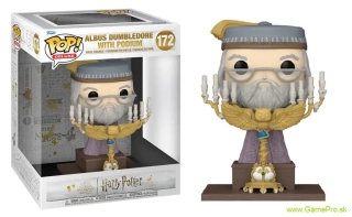 Pop! Movies - Harry Potter - Albus Dumbledore with Podium (Oversized, 12 cm)