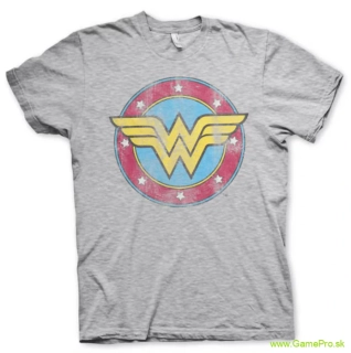 Wonder Woman Distressed Logo (T-Shirt)