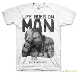 Big Lebowski Life Goes On Man (T-Shirt)