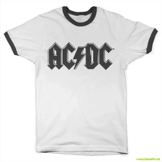 AC/DC Black Logo Retro Ringer (tričko)