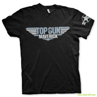 Top Gun Maverick Distressed Logo (tričko)