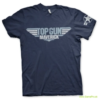 Top Gun Maverick Distressed Logo (tričko)