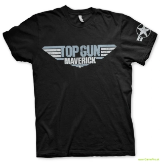 Top Gun Maverick Distressed Logo (tričko)