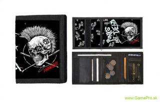 Anarchy Skull - Punks Not Dead (peňaženka)