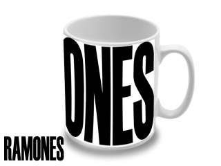 Ramones Black Text (hrnček)