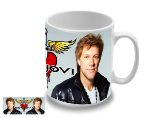 Bon Jovi Jon and Logo (hrnček)