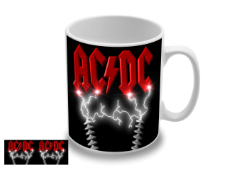 AC/DC Logo Lightning (hrnček)