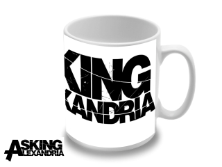 Asking Alexandria Black Logo (hrnček)