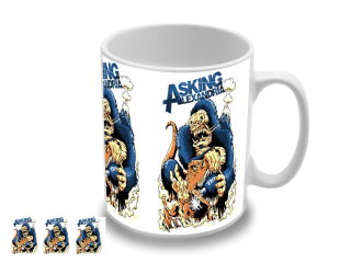 Asking Alexandria Ape vs T-Rex (hrnček)
