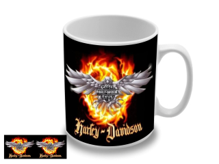 Harley Davidson - Flames (hrnček)