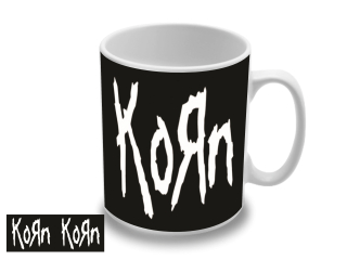 Korn - White Logo (hrnček)