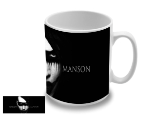 Marilyn Manson - Black and White Portrait (hrnček)
