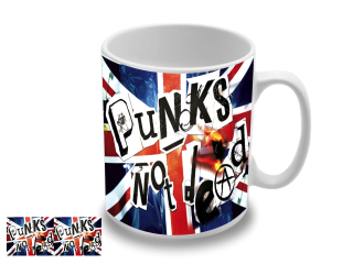 Punks not Dead - UK Flag motív 2 (hrnček)