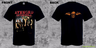Avenged Sevenfold - Red Logo and Band (tričko)