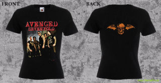 Avenged Sevenfold - Red Logo and Band (dámske tričko)