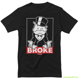 Mr. Monopoly - Broke (tričko)