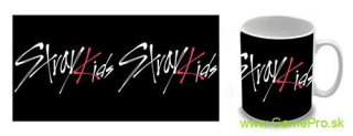 Stray Kids - Logo on Black Background (hrnček)