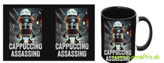 Italian Brainrot Meme - Cappuccino Assassino (hrnček)