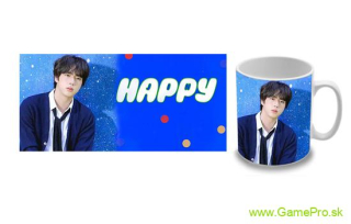 BTS Jin - Happy Blue Portrait (hrnček)