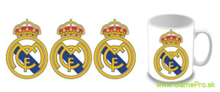 Real Madrid - Logo biely (hrnček)