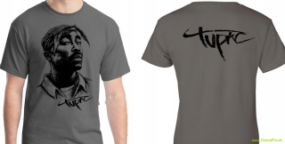 Tupac - Signature Portrait (Anthracite) (tričko)
