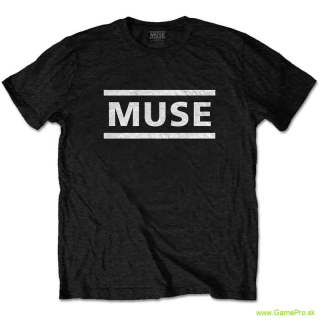 Muse - White Logo (Black) (tričko)