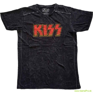 KISS - Classic Logo (Wash Collection) (tričko)