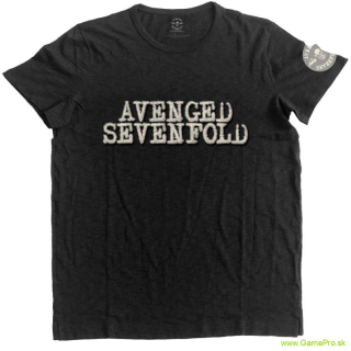 Avenged Sevenfold - Logo and Death Bat Applique (Embellished) (tričko)