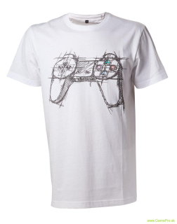 Playstation - White Controller (tričko)