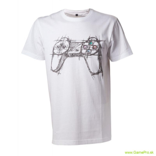 Playstation - White Controller (tričko)