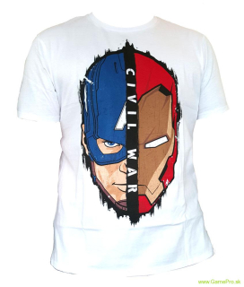 Captain America Civil War Stark Cap Head (tričko)