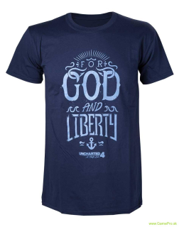 Uncharted 4 For God and Liberty (tričko)