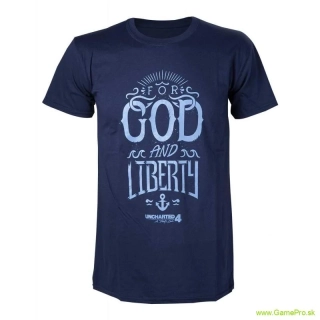 Uncharted 4 For God and Liberty (tričko)