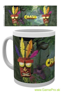 Crash Bandicoot hrnček Aku Aku