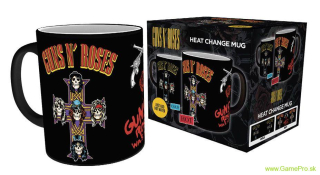 Guns N Roses termoaktívny hrnček Cross